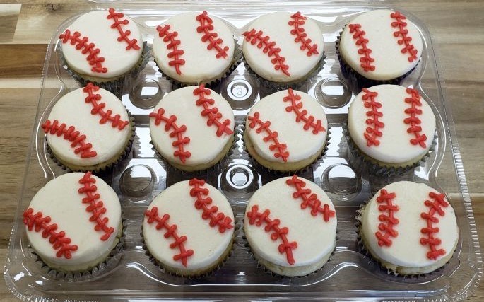 Gluten Free Vanilla Baseball Cupcakes